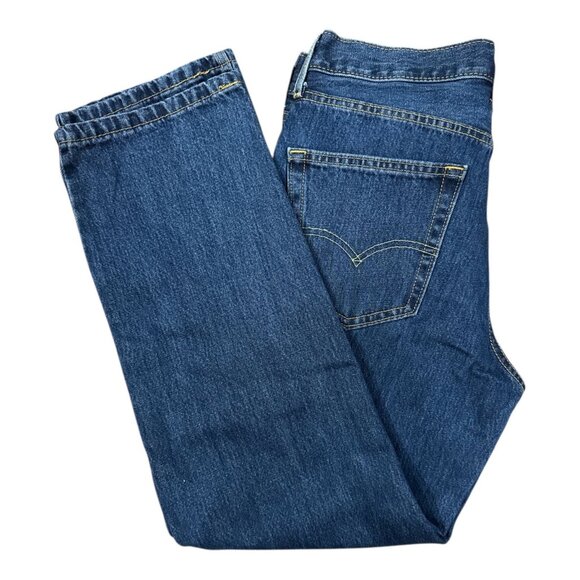 NEW Levis 550 Relaxed Fit Blue Denim Jeans Mens W32 L30 Classic Straight Leg - Picture 4 of 12